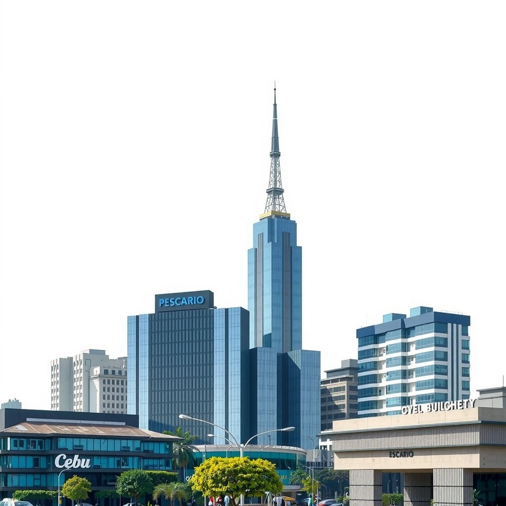 Cebu City skyline showing Escario Street area
